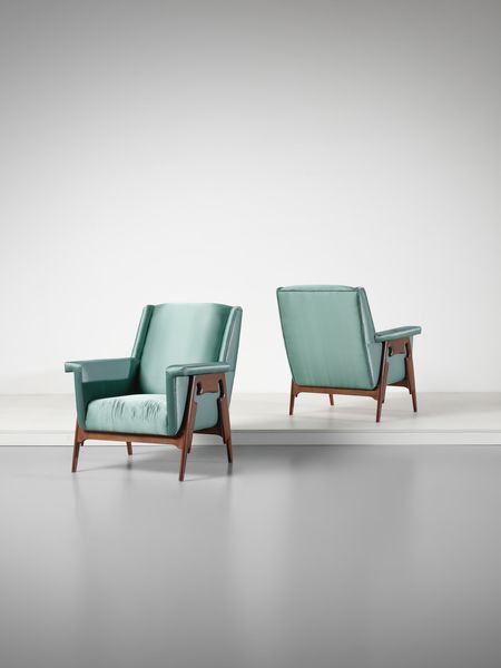 GARIBOLDI GIOVANNI (1908 - 1971) : attribuito. Coppia di poltrone  - Asta Asta 516 | DESIGN E ARTI DECORATIVE DEL NOVECENTO Online - Associazione Nazionale - Case d'Asta italiane