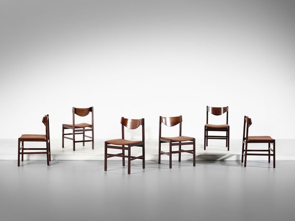 MANIFATTURA ITALIANA : Sei sedie  - Asta Asta 516 | DESIGN E ARTI DECORATIVE DEL NOVECENTO Online - Associazione Nazionale - Case d'Asta italiane