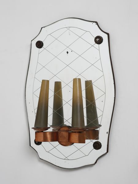 MANIFATTURA ITALIANA : Coppia di lampade da parete a due luci  - Asta Asta 516 | DESIGN E ARTI DECORATIVE DEL NOVECENTO Online - Associazione Nazionale - Case d'Asta italiane