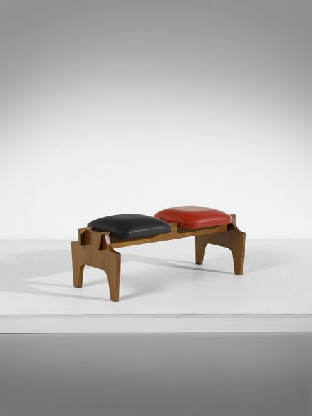 MANIFATTURA ITALIANA : Panchetta a due posti  - Asta Asta 516 | DESIGN E ARTI DECORATIVE DEL NOVECENTO Online - Associazione Nazionale - Case d'Asta italiane