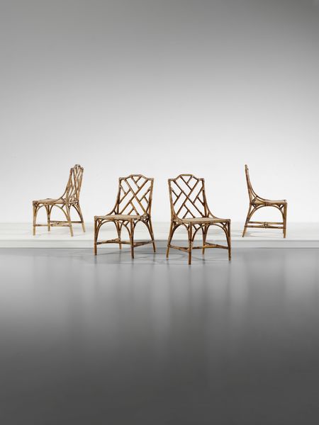 MANIFATTURA ITALIANA : Quattro sedie  - Asta Asta 516 | DESIGN E ARTI DECORATIVE DEL NOVECENTO Online - Associazione Nazionale - Case d'Asta italiane