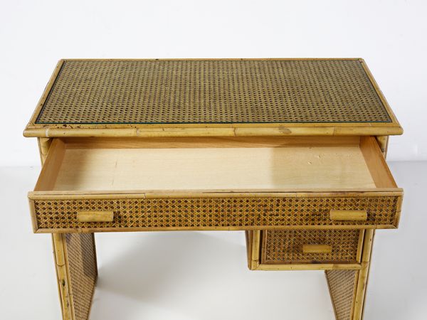 MANIFATTURA ITALIANA : Toeletta con sgabello e specchio  - Asta Asta 516 | DESIGN E ARTI DECORATIVE DEL NOVECENTO Online - Associazione Nazionale - Case d'Asta italiane