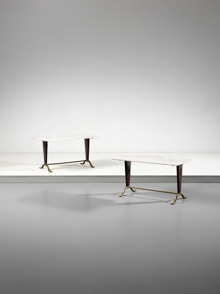 MANIFATTURA ITALIANA : Coppia di tavolini  - Asta Asta 516 | DESIGN E ARTI DECORATIVE DEL NOVECENTO Online - Associazione Nazionale - Case d'Asta italiane
