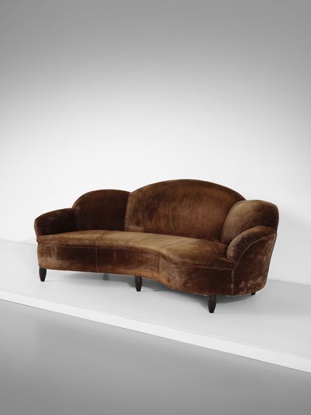 MANIFATTURA ITALIANA : Divano curvo  - Asta Asta 516 | DESIGN E ARTI DECORATIVE DEL NOVECENTO Online - Associazione Nazionale - Case d'Asta italiane