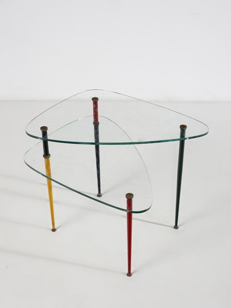PAOLI EDOARDO : Tavolino mod. Arlecchino a configurazione varialbile per Vis, Italia  - Asta Asta 516 | DESIGN E ARTI DECORATIVE DEL NOVECENTO Online - Associazione Nazionale - Case d'Asta italiane