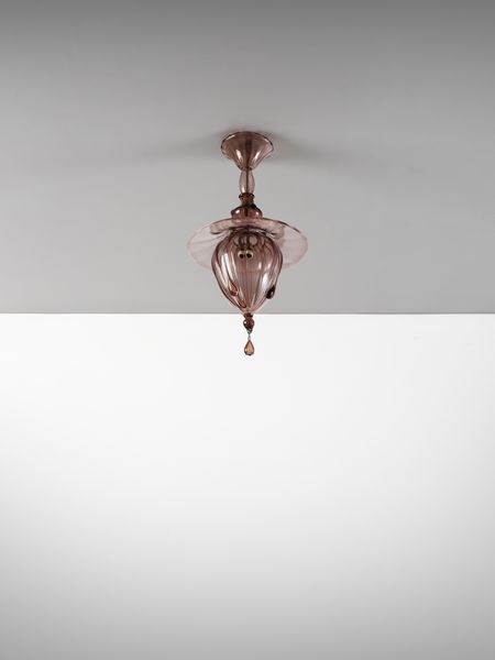 ZECCHIN VITTORIO (1878 - 1947) : attribuito. Lampada a sospensione a corpo costolato, Murano  - Asta Asta 516 | DESIGN E ARTI DECORATIVE DEL NOVECENTO Online - Associazione Nazionale - Case d'Asta italiane