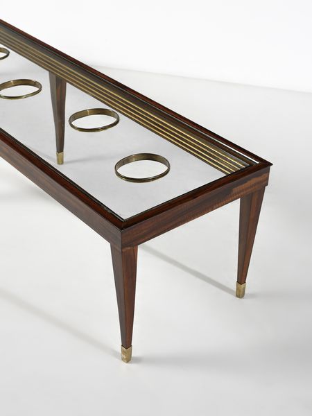 MANIFATTURA ITALIANA : Grande tavolo basso  - Asta Asta 516 | DESIGN E ARTI DECORATIVE DEL NOVECENTO Online - Associazione Nazionale - Case d'Asta italiane