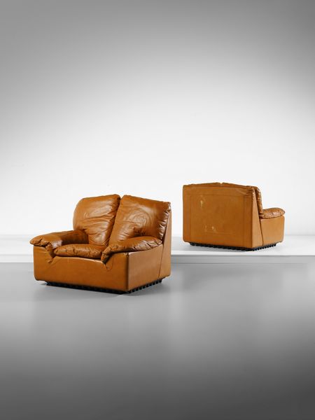 GIAMPIERO VITELLI (1932-2022) & TITINA AMMANNATI (1928-2016) : Coppia di poltrone della serie Bonheur per Brunati, Italia  - Asta Asta 516 | DESIGN E ARTI DECORATIVE DEL NOVECENTO Online - Associazione Nazionale - Case d'Asta italiane