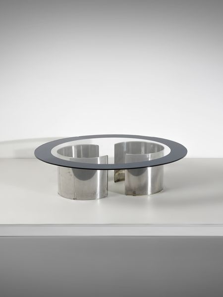 CACCIA DOMINIONI LUIGI (1913 - 2016) : Tavolo basso della serie Fascia Specchiata per Azucena, Milano  - Asta Asta 516 | DESIGN E ARTI DECORATIVE DEL NOVECENTO Online - Associazione Nazionale - Case d'Asta italiane