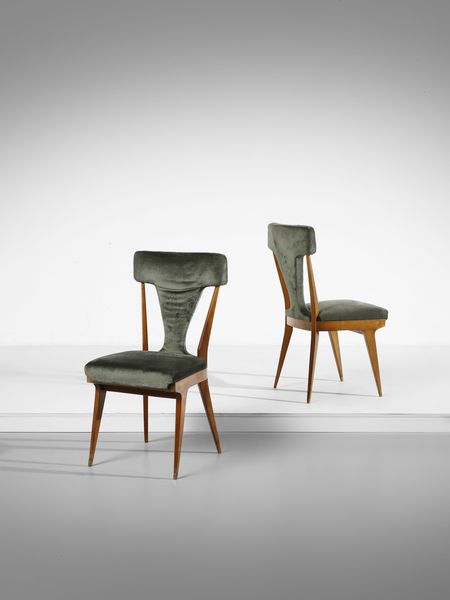 MANIFATTURA ITALIANA : Coppia di sedie  - Asta Asta 516 | DESIGN E ARTI DECORATIVE DEL NOVECENTO Online - Associazione Nazionale - Case d'Asta italiane