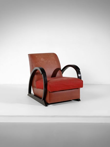 HUGUES CHEVALIER : Poltrona a slitta di gusto Dco, Francia  - Asta Asta 516 | DESIGN E ARTI DECORATIVE DEL NOVECENTO Online - Associazione Nazionale - Case d'Asta italiane