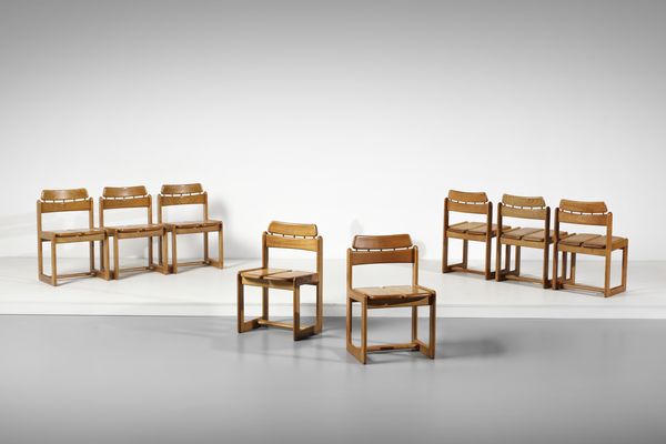 TAPIOVAARA ILMARI (1914 - 1999) : Otto sedie mod. 820 per Montina, San Giovanni Al Natisone  - Asta Asta 516 | DESIGN E ARTI DECORATIVE DEL NOVECENTO Online - Associazione Nazionale - Case d'Asta italiane