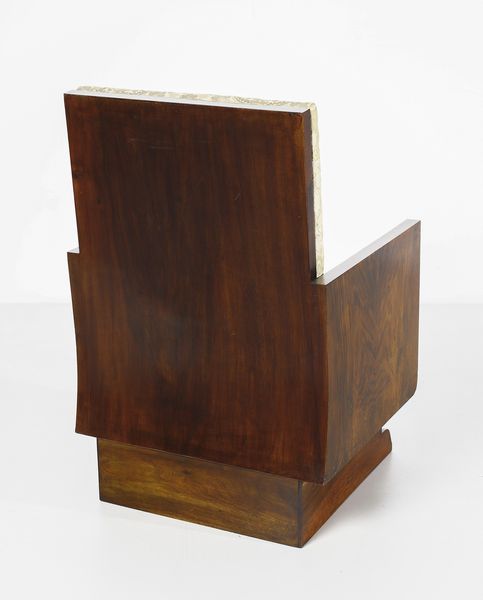 ATELIER BORSANI : attribuito. Coppia di poltrone e un poggiapiedi dco, Varedo  - Asta Asta 516 | DESIGN E ARTI DECORATIVE DEL NOVECENTO Online - Associazione Nazionale - Case d'Asta italiane