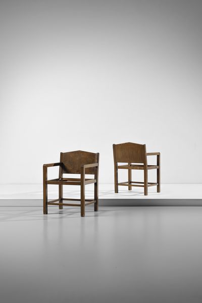 BORSANI GAETANO (1886 - 1955) : Coppia di poltroncine per Atelier di Varedo  - Asta Asta 516 | DESIGN E ARTI DECORATIVE DEL NOVECENTO Online - Associazione Nazionale - Case d'Asta italiane