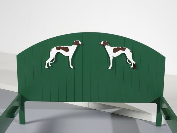 DE POLI FABIO (n. 1947) : Letto matrimoniale Dog&Dog per Giovannetti, Pistoia  - Asta Asta 516 | DESIGN E ARTI DECORATIVE DEL NOVECENTO Online - Associazione Nazionale - Case d'Asta italiane