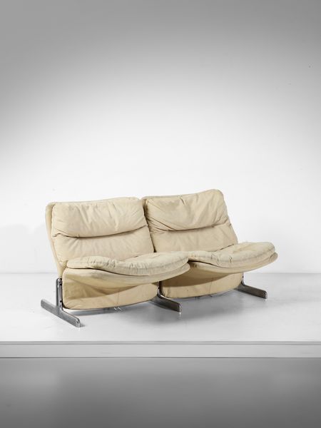 GIAMPIERO VITELLI (1932-2022) & TITINA AMMANNATI (1928-2016) : Divanetto a due posti mod. Sandwich per Brunati, Meda  - Asta Asta 516 | DESIGN E ARTI DECORATIVE DEL NOVECENTO Online - Associazione Nazionale - Case d'Asta italiane