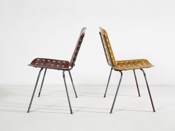 CORAY HANS (1906 - 1991) : Due sedie  - Asta Asta 516 | DESIGN E ARTI DECORATIVE DEL NOVECENTO Online - Associazione Nazionale - Case d'Asta italiane