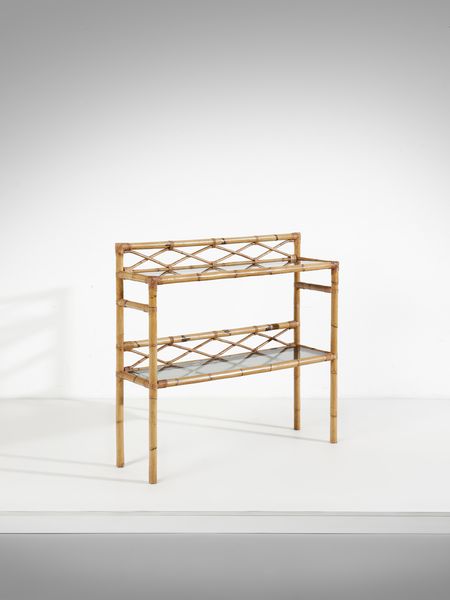 MANIFATTURA ITALIANA : Consolle a due ripiani  - Asta Asta 516 | DESIGN E ARTI DECORATIVE DEL NOVECENTO Online - Associazione Nazionale - Case d'Asta italiane