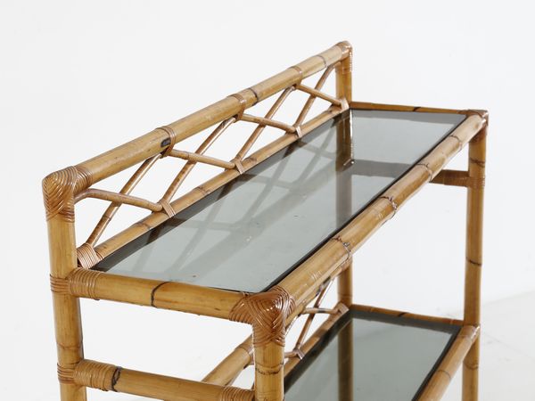 MANIFATTURA ITALIANA : Consolle a due ripiani  - Asta Asta 516 | DESIGN E ARTI DECORATIVE DEL NOVECENTO Online - Associazione Nazionale - Case d'Asta italiane