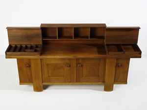 COPPOLA SILVIO (1920 - 1986) : Credenza con alzata mod. 602 per Bernini, Ceriano Laghetto  - Asta Asta 516 | DESIGN E ARTI DECORATIVE DEL NOVECENTO Online - Associazione Nazionale - Case d'Asta italiane