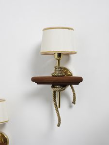 BANCI : Coppia di lampade da parete Nodo Marino, Firenze  - Asta Asta 516 | DESIGN E ARTI DECORATIVE DEL NOVECENTO Online - Associazione Nazionale - Case d'Asta italiane