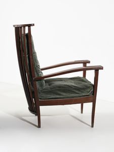 MAURIZIO TEMPESTINI & PIERO PORCINAI : attribuito. Coppia di poltrone  - Asta Asta 516 | DESIGN E ARTI DECORATIVE DEL NOVECENTO Online - Associazione Nazionale - Case d'Asta italiane