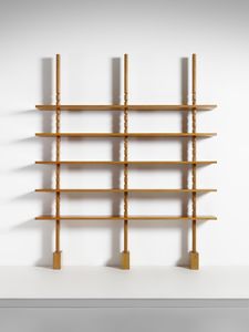 BERNINI : Libreria a due campate e cinque ripiani  - Asta Asta 516 | DESIGN E ARTI DECORATIVE DEL NOVECENTO Online - Associazione Nazionale - Case d'Asta italiane