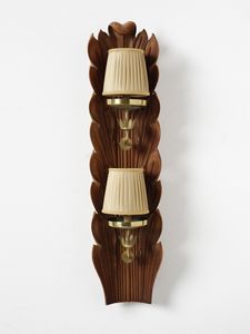 CHIESA PIETRO (1892 - 1948) - attribuito. Lampada da parete a due luci probabile esecuzione Fontana Arte, Milano