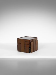 FRATTINI GIANFRANCO (1926 - 2004) - Tre tavolini componibili per Cassina, Meda