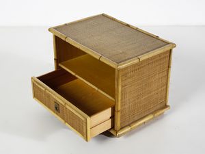 DAL VERA ANTONIO & FIGLI : Coppia di comodini con vano sotto piano e cassetto, Conegliano Veneto  - Asta Asta 516 | DESIGN E ARTI DECORATIVE DEL NOVECENTO Online - Associazione Nazionale - Case d'Asta italiane