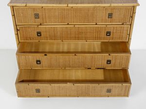 DAL VERA ANTONIO & FIGLI : Com a quattro cassetti e specchio da parete,  Conegliano Veneto  - Asta Asta 516 | DESIGN E ARTI DECORATIVE DEL NOVECENTO Online - Associazione Nazionale - Case d'Asta italiane