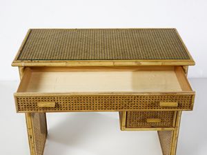 MANIFATTURA ITALIANA : Toeletta con sgabello e specchio  - Asta Asta 516 | DESIGN E ARTI DECORATIVE DEL NOVECENTO Online - Associazione Nazionale - Case d'Asta italiane