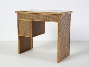 MANIFATTURA ITALIANA : Toeletta con sgabello e specchio  - Asta Asta 516 | DESIGN E ARTI DECORATIVE DEL NOVECENTO Online - Associazione Nazionale - Case d'Asta italiane