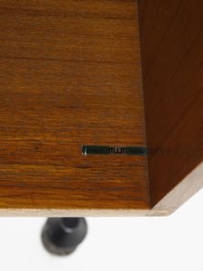 PARISI ICO (1916 - 1996) : Libreria componibile a tre campate M5 della serie Urio a dieci ripiani, stipo a giorno, cassettiera a quattro cassetti e scrittoio a due cassettini sottopiano, esecuzione M.I.M., Roma  - Asta Asta 516 | DESIGN E ARTI DECORATIVE DEL NOVECENTO Online - Associazione Nazionale - Case d'Asta italiane