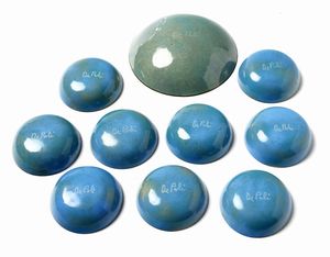 DE POLI PAOLO (1905 - 1996) : Lotto composto da dieci ciotole decorate con stelline, Padova  - Asta Asta 516 | DESIGN E ARTI DECORATIVE DEL NOVECENTO Online - Associazione Nazionale - Case d'Asta italiane