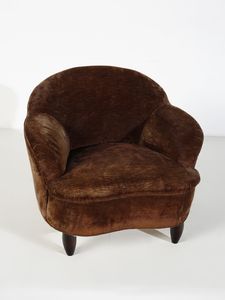 MANIFATTURA ITALIANA : Coppia di poltrone  - Asta Asta 516 | DESIGN E ARTI DECORATIVE DEL NOVECENTO Online - Associazione Nazionale - Case d'Asta italiane