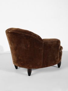 MANIFATTURA ITALIANA : Coppia di poltrone  - Asta Asta 516 | DESIGN E ARTI DECORATIVE DEL NOVECENTO Online - Associazione Nazionale - Case d'Asta italiane