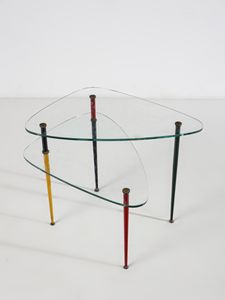 PAOLI EDOARDO : Tavolino mod. Arlecchino a configurazione varialbile per Vis, Italia  - Asta Asta 516 | DESIGN E ARTI DECORATIVE DEL NOVECENTO Online - Associazione Nazionale - Case d'Asta italiane