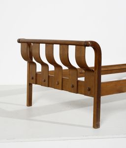 POLVARA GIULIO : Letto singolo per Zebra Mobili, Italia  - Asta Asta 516 | DESIGN E ARTI DECORATIVE DEL NOVECENTO Online - Associazione Nazionale - Case d'Asta italiane