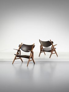 MANIFATTURA DANESE - Coppia di poltroncine