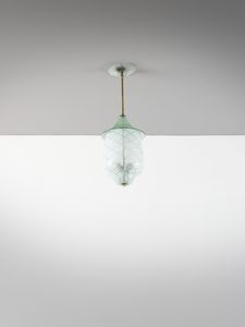 MARTENS DINO (1894 - 1970) : attribuito. Lampada a sospensione per Aureliano Toso, Murano  - Asta Asta 516 | DESIGN E ARTI DECORATIVE DEL NOVECENTO Online - Associazione Nazionale - Case d'Asta italiane