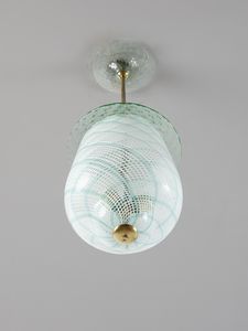 MARTENS DINO (1894 - 1970) : attribuito. Lampada a sospensione per Aureliano Toso, Murano  - Asta Asta 516 | DESIGN E ARTI DECORATIVE DEL NOVECENTO Online - Associazione Nazionale - Case d'Asta italiane