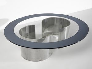 CACCIA DOMINIONI LUIGI (1913 - 2016) : Tavolo basso della serie Fascia Specchiata per Azucena, Milano  - Asta Asta 516 | DESIGN E ARTI DECORATIVE DEL NOVECENTO Online - Associazione Nazionale - Case d'Asta italiane