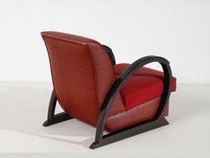 HUGUES CHEVALIER : Poltrona a slitta di gusto Dco, Francia  - Asta Asta 516 | DESIGN E ARTI DECORATIVE DEL NOVECENTO Online - Associazione Nazionale - Case d'Asta italiane