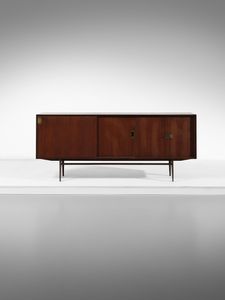 DASSI MOBILI MODERNI - Credenza con stipo ad anta scorrevole celante cassettini e tre ante a cerniera, Lissone