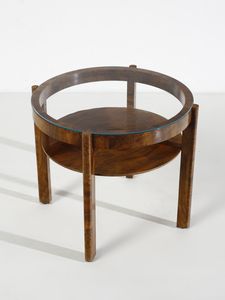 MANIFATTURA ITALIANA : Tavolino dco da salotto con piano circolare  - Asta Asta 516 | DESIGN E ARTI DECORATIVE DEL NOVECENTO Online - Associazione Nazionale - Case d'Asta italiane