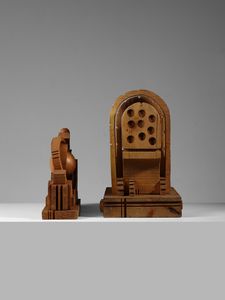 CODOGNOTTO FERDINANDO (n. 1940) : Due sculture a tutto tondo  - Asta Asta 516 | DESIGN E ARTI DECORATIVE DEL NOVECENTO Online - Associazione Nazionale - Case d'Asta italiane