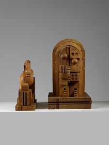 CODOGNOTTO FERDINANDO (n. 1940) : Due sculture a tutto tondo  - Asta Asta 516 | DESIGN E ARTI DECORATIVE DEL NOVECENTO Online - Associazione Nazionale - Case d'Asta italiane