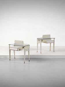 DASSI MOBILI MODERNI - attribuito. Coppia di comodini, Lissone