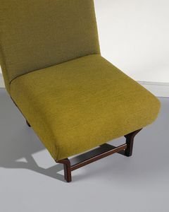 ALBERTI REGGIO EUGENIA : attribuito. Coppia di poltroncine da camera  - Asta Asta 516 | DESIGN E ARTI DECORATIVE DEL NOVECENTO Online - Associazione Nazionale - Case d'Asta italiane